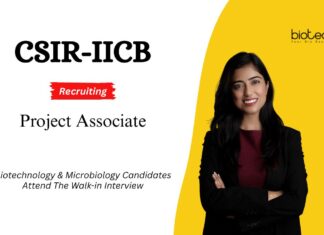 Project Associate Job at CSIR-IICB. Biotechnology & Microbiology Candidates, Attend the Walk-in Interview. Job in Kolkata.