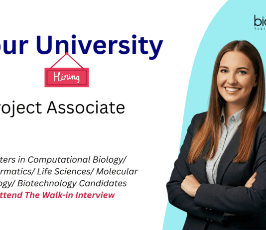 Project Associate Jobs at Tezpur University. Bioinformatics & Life Sciences Candidates, Attend The Walk-in Interview.