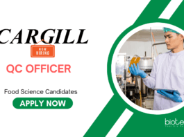 QC Jobs: Cargill is Hiring QC Officer | Food Science Candidates Can Apply Now | Cargill Career | Food Tech Jobs
