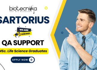 Quality assurance job at Sartorius India – life science career opportunity in validation services