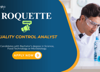 Roquette is Hiring Microbiologists – Apply Now Quality Control Jobs: Roquette is Hiring a Quality Control Analyst | Bachelors in Food Science/ Microbiology Apply Now | Microbiology Jobs