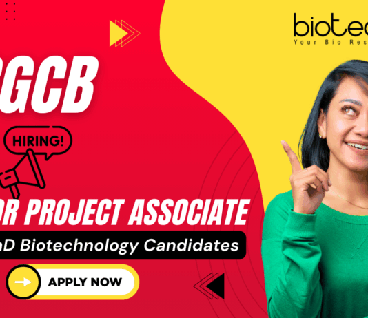 RGCB recruitment Senior Project Associate clinical research jobs life science jobs