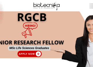 RGCB JRF Recruitment 2025 | Biotech Jobs for Life Science Students RGCB recruitment 2025 for JRF position – biotech jobs for life science students