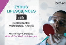 Quality Control Jobs at Zydus Lifesciences. Microbiology & Life Sciences Candidates, Attend The Walk-in Interview.