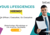 Quality Assurance Job at Zydus Lifesciences. Biotechnology Candidates, Attend the Walk-in Interview. Job in Ahmedabad.