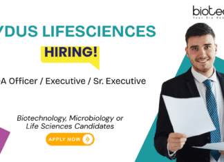 Quality Assurance Job at Zydus Lifesciences. Biotechnology Candidates, Attend the Walk-in Interview. Job in Ahmedabad.