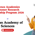 Summer Research Fellowship 2026 at the Indian Academy of Sciences. Research fellowship for students/teachers, Apply Now