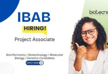 Project Associate Job at IBAB. Bioinformatics & Life Sciences candidates, Apply Now. DBT-funded project. Job in Bengaluru.