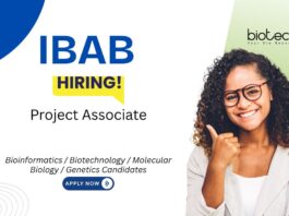 Project Associate Job at IBAB. Bioinformatics & Life Sciences candidates, Apply Now. DBT-funded project. Job in Bengaluru.
