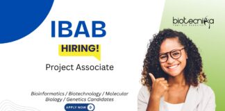 Project Associate Job at IBAB. Bioinformatics & Life Sciences candidates, Apply Now. DBT-funded project. Job in Bengaluru.