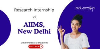 Research Internship at AIIMS, New Delhi. Bioinformatics Candidates, Apply Now. Research on Bioinformatics and Cognitive Data Science.
