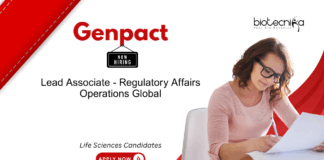 Regulatory Affairs Associate Job at Genpact. Life Sciences Candidates with knowledge of ICH/FDA guidelines and eCTD structure, Apply.