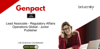 Regulatory Affairs Job at Genpact. Life Sciences Candidates, Apply Now. Job in Mumbai for Lead Associate - Regulatory Affairs role.
