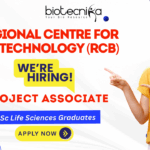 RCB Faridabad Project Associate-II Recruitment 2025 – Biotechnology research jobs for life science graduates in India.