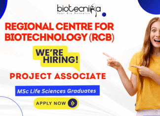 RCB Faridabad Project Associate-II Recruitment 2025 – Biotechnology research jobs for life science graduates in India.
