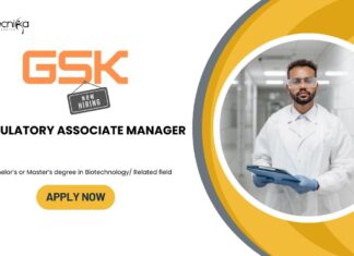 Biotechnology Jobs in Bangalore: GSK is Hiring a Regulatory Associate Manager | Apply Now| GSK Career
