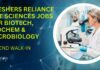 Freshers Biotechnology Jobs, Freshers Microbiology Jobs, Freshers Biochemistry Jobs at Reliance
