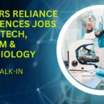 Freshers Biotechnology Jobs, Freshers Microbiology Jobs, Freshers Biochemistry Jobs at Reliance