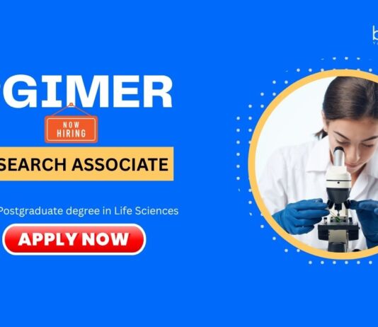 Research Associate Jobs: PGIMER Recruitment - Seeking a Research Associate | PG/PhD in Life Sciences Apply Now | Life Science Jobs