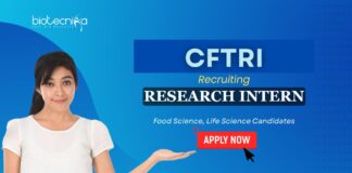 Life Science Internship at CFTRI – 10 Research Intern Positions Available – Apply Now Life Science Internship: CFTRI Recruiting for the Research Intern Position - MSc/ BTech in Life Sciences Apply Now | CFTRI Recruitment