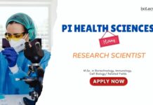 Life Science Jobs: PI Health Sciences Ltd is Hiring a Research Scientist | MSc Life Science Candidates Apply Now for Research Jobs