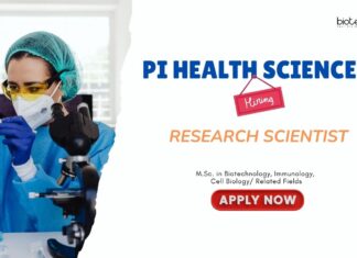 Life Science Jobs: PI Health Sciences Ltd is Hiring a Research Scientist | MSc Life Science Candidates Apply Now for Research Jobs