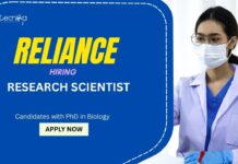 Reliance Industries Hiring Research Scientist – PhD Life Science candidates Apply Now Research Jobs: Reliance Industries is Hiring a Research Scientist | Apply Now for Reliance Careers | Life Science Jobs
