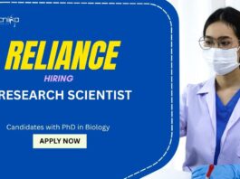 Reliance Industries Hiring Research Scientist – PhD Life Science candidates Apply Now Research Jobs: Reliance Industries is Hiring a Research Scientist | Apply Now for Reliance Careers | Life Science Jobs