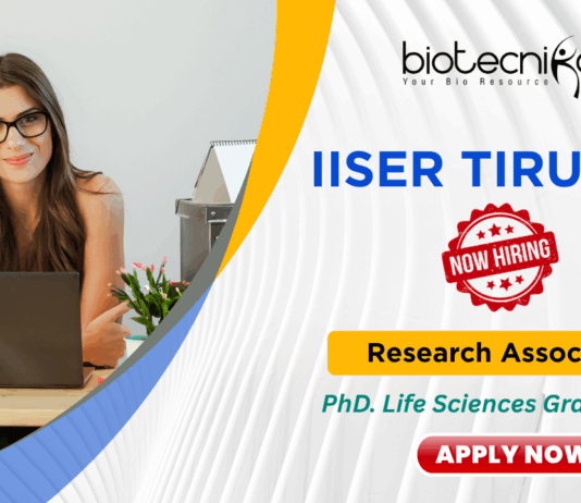 Research associate jobs in life science research 2025