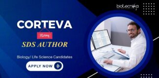 Biology Jobs: Corteva Agriscience is Hiring for an SDS Author | Life Science Candidates Apply Now for Corteva Career | Life Science Career