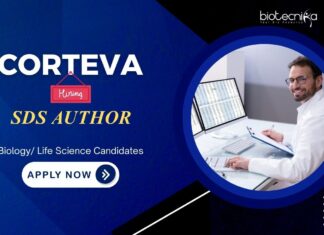 Biology Jobs at Corteva – Hiring in Hyderabad – Apply Now Biology Jobs: Corteva Agriscience is Hiring for an SDS Author | Life Science Candidates Apply Now for Corteva Career | Life Science Career
