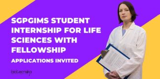 SGPGIMS Student Internship For Life Sciences With Fellowship – Applications Invited Biotechnology Student Internships 2025 | SGPGIMS Student Internships | Life Sciences Student Internships