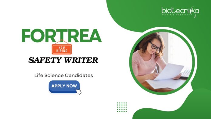 Life Science Jobs in Pune: Fortrea is Hiring Safety Writer | Life Science Candidates Can Apply Now | Fortrea Career