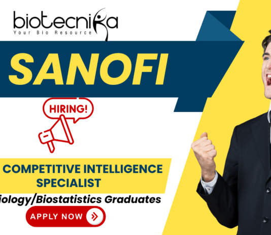 Sanofi clinical research jobs – R&D Competitive Intelligence Specialist for life science career growth