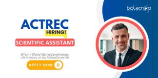 ACTREC Recruitment: Walk In Interview for the Scientific Assistant Position | MSc/BTech/ MTech in Biotechnology or any Life Science Branches 