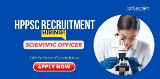Life Science Jobs: HPPSC Recruitment - Hiring a Scientific Officer | Master's in Life Science or Related Areas Can Apply Now 
