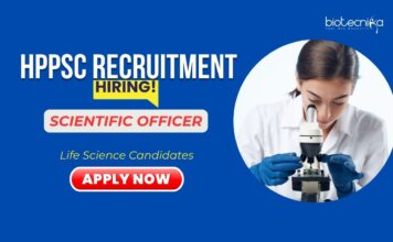 Life Science Jobs: HPPSC Recruitment - Hiring a Scientific Officer | Master's in Life Science or Related Areas Can Apply Now 
