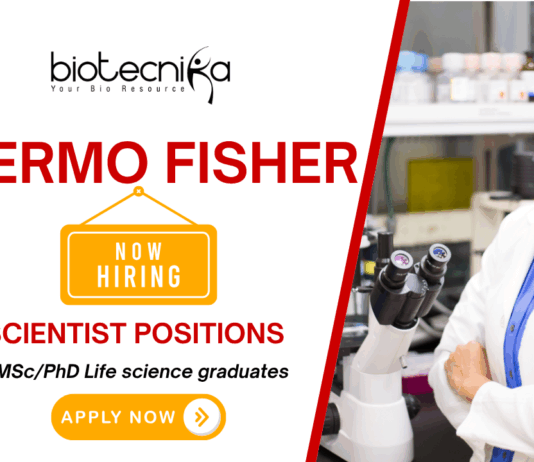 Scientist-I Protein Biology Job at Thermo Fisher Scientific | Life Science Jobs in Bangalore