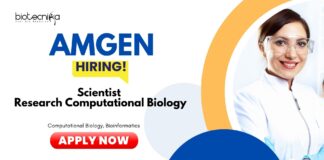 Bioinformatics Jobs: Amgen Hiring a Scientist | Masters/ PhD Candidates Apply Now for Amgen Career | Computational Biology Jobs