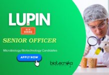 Microbiology Jobs at Lupin – Apply Now Microbiology Jobs: Lupin is Hiring a Senior Officer | Microbiology/ Biotech Candidates Apply Now | Lupin Career | Biotech Jobs