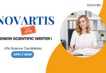 Scientific Writer Jobs: Novartis is Hiring a Senior Scientific Writer | Life Science Candidates Apply Now-Novartis Career | Life Science Jobs