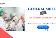 Food Tech Jobs: General Mills is Hiring a Sr. Quality Coordinator | Bachelor's in Food Science/ related fields Apply Now | Food Science Jobs | General Mills Career
