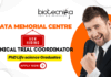 Tata Memorial Centre Trial Coordinator recruitment for research jobs and biotechnology jobs