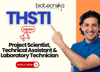 THSTI Recruitment 2025 for biotech careers and life science jobs in India