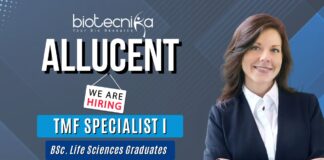 Join Allucent as a TMF Specialist I and advance your career in regulatory affairs, clinical research, and life sciences.