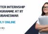 Winter Internship For Basic Sciences at IIT Bhubaneswar – Apply Online IIT Bhubaneswar Winter Internships 2025