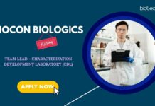 Biocon Biologics Hiring Life Science Graduates – Apply Now Life Science Jobs in Bangalore: Biocon Biologics is Hiring a Team Lead – CDL | Apply Now for Biocon Career
