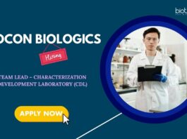 Life Science Jobs in Bangalore: Biocon Biologics is Hiring a Team Lead – CDL | Apply Now for Biocon Career