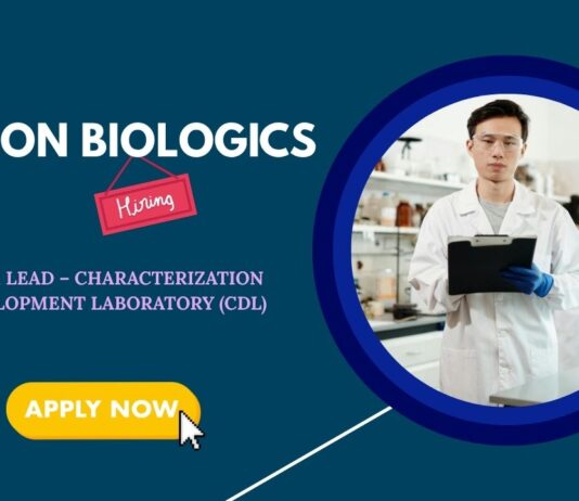 Life Science Jobs in Bangalore: Biocon Biologics is Hiring a Team Lead – CDL | Apply Now for Biocon Career