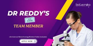 Life Science Jobs: Dr. Reddy’s Laboratories is Hiring a Team Member | Apply Now for Dr Reddy's Career
